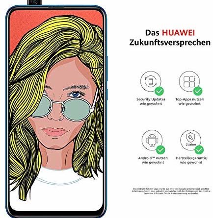 Huawei P smart Z Dual-Sim Smartphone BUNDLE (16,74 cm (6,59 Zoll), 64 GB interner Speicher, 4GB RAM, Android 9.0) Sapphire Blue + gratis 16 GB Speicherkarte [Exklusiv bei Amazon]