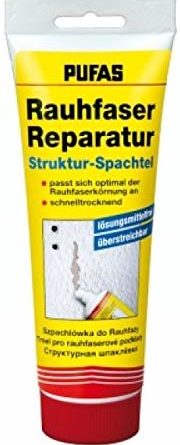 Pufas 333 Rauhfaser Tapeten-Reparatur Struktur-Spachtel, Weiß, 330g