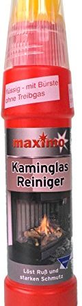 Kaminscheibenreiniger Maximo | Power Activ-Gel gegen hartnäckigste Verschmutzungen wie Ruß und Eingebranntes | Hochergiebig mit integrierter Bürste (01)