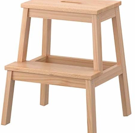 IKEA BEKVÄM Tritthocker, Massivholz Birke, 39 x 43 x 50 cm