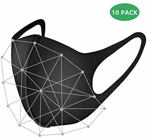 Schutzmaske gegen Viren, Feinstaubmaske, Aura Maske für Atemmaske N95/KN95/F95 Atemschutzmaske Premium Atemmaske, FFP2 Mundschutz Maske, Staubschutzmaske, Grippe Staubmaske,4-Lagen