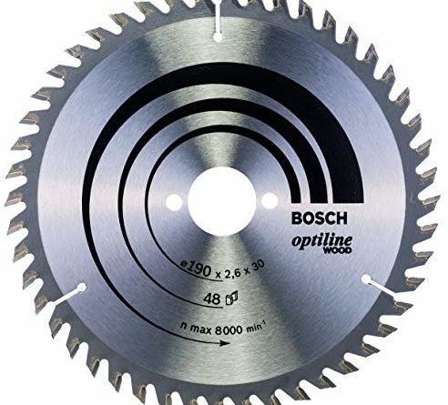 Bosch Professional Kreissägeblatt Optiline Wood zum Sägen in Holz (für Handkreissägen, Ø 190 mm)