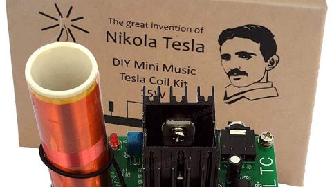 Mini Musik Tesla Coil Plasma Lautsprecher Wireless Transmission Kit Vintage ECO