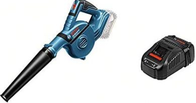 Bosch Professional Gebläse GBL 18V-120 (ohne Akku, 18 V, bis zu 270 Km/h, in Karton) & Professional 1600A00B8G 1 600 A00 B8G GAL 1880 CV Ladegerät Schwarz