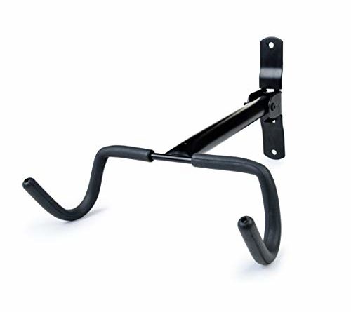 Charles Daily Fahrradhalter-Wandhalterung – klappbare Fahrradhalterung – platzsparende Fahrrad-Wandhalterung-Garage mit extra-starkem Rahmenschutz – Core Black
