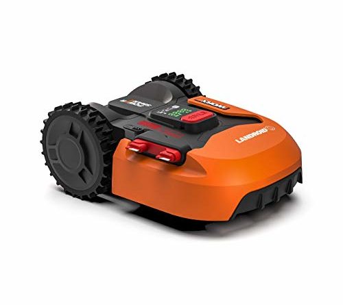 Worx Landroid S WR130E Mähroboter / Akkurasenmäher für kleine Gärten bis 300 qm / Selbstfahrender Rasenmäher für einen sauberen Rasenschnitt