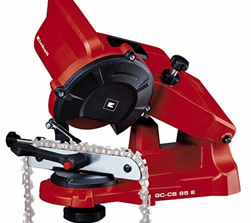 Einhell Sägekettenschärfgerät GC-CS 85 E (85 W, 5500 min-1, Schleifwinkeleinstellung m. Skala, Kettenspannvorrichtung, Tiefenbegrenzung inkl. Schleifscheibe)