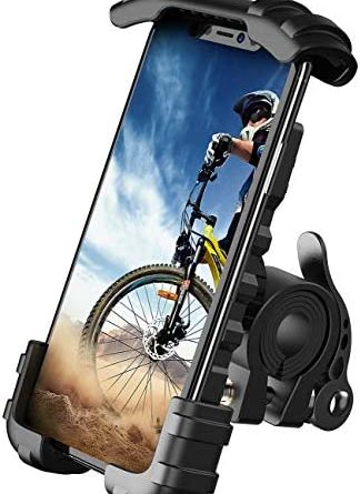 Lamicall Handyhalterung Fahrrad, Handyhalter Motorrad – Edelstahl Universal 360 Grad Drehung Outdoor Fahrrad Halter für Phone 11 Pro Max, Xs Max, XR, X, 8, 7, 6S, Samsung S10 S9 S8, andere Smartphones