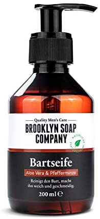 Bartshampoo, Bartseife, Beard Wash 200 ml Reinigung und Pflege für den Bart – Naturkosmetik der BROOKLYN SOAP COMPANY ® Die natürliche Bartpflege für den modernen Mann auch als Geschenkidee