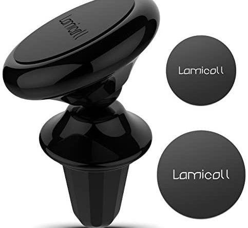 Lamicall Autohalterung Magnet, Handy Halterung Auto Magnet : Lüftung KFZ Handyhalterung für Phone 11 Pro, Xs Max, Xs, XR, X, 8, 7, 6S, 5S, Samsung S10 S9 S8 S7 S6 S5, Google, LG, Huawei – Schwarz