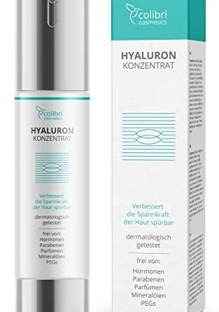 Hyaluronsäure Serum hochdosiert – Testsieger 2020 – natürliche Hyaluron Anti-Aging Creme – 50ml von colibri cosmetics – Naturkosmetik Made in Germany