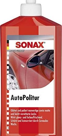 SONAX AutoPolitur (500 ml) für neuwertige, matte und leicht verwitterte Bunt- und Metallic-Lacke | Art-Nr. 0300200