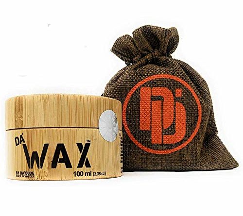 DA’Dude DA’ Wax Haarwachs Starker Halt – Mattes Finish – Das beste Haarwachs für Männer/Herren in einer einzigartigen Holzwanne und Geschenkbeutel 100 ml