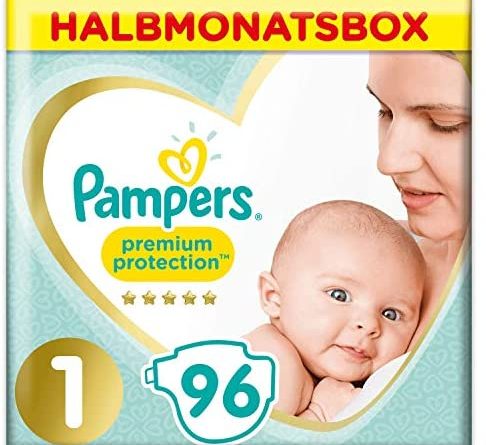 Pampers Premium Protection Windeln, Gr. 1, Halbmonatsbox (1 x 96 Windeln)