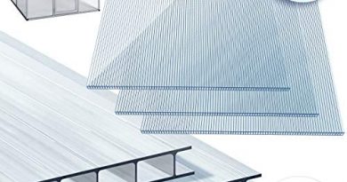 KESSER® 14x Polycarbonat Hohlkammerstegplatten 4mm | 10,25 m² Doppelstegplatte – 1210×605 | Stegplatte Gewächshausplatte | stoßsicheren und UV-beständigen | Für Gewächshaus Gartenbau Carports usw |