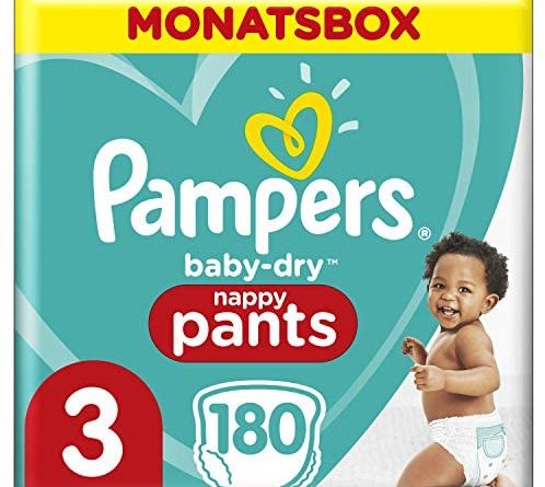 Pampers Baby-Dry Pants, Gr. 3, 6kg-11kg, Monatsbox (1 x 180 Pants)