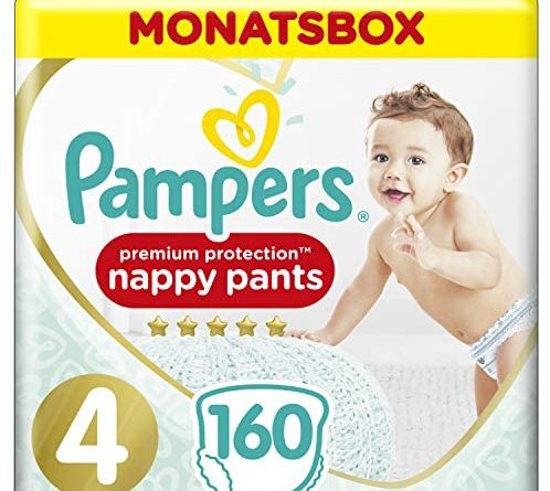 Pampers Premium Protection Pants, Gr. 4, 9kg-15kg, Monatsbox (1 x 160 Pants)