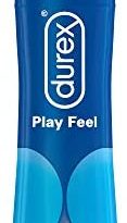 Durex Play Feel Gleitgel auf Wasserbasis – Leichtes, seidiges Gleitgel für gefühlsechtes Empfinden – 1 x 50 ml in der praktischen Dosierflasche