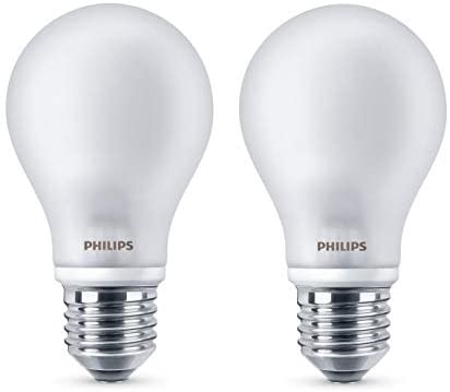 Philips LEDclassic Lampe ersetzt 40 W, E27, warmweiß (2700K), 470 Lumen, Doppelpack