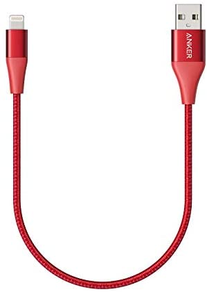 Anker PowerLine+ II iPhone Kabel 0,3m iPhone Ladekabel lightning Kabel Nylon Lebenslange Garantie, MFi Zertifiziert zu 100% kompatibel mit dem iPhone X /8/8 Plus/7/7 Plus /6s/6/6 Plus/iPad und mehr