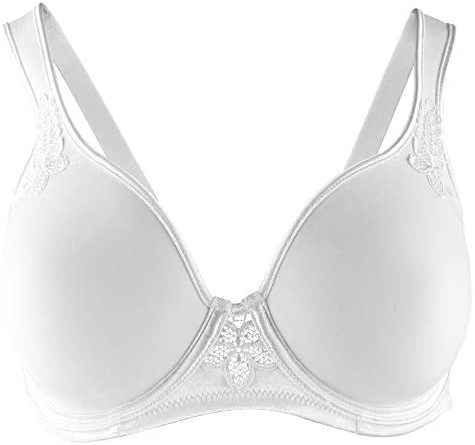 VIANIA! Damen Schalen-BH 75B – 95G I BH mit Bügel I Bügel-BH mit gemoldeten Cups I Optimaler Halt für Große Größen I Schwarz, Weiß, Silk, Indigo, Taupe I 514972