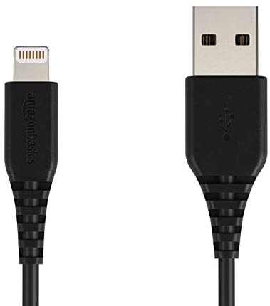 AmazonBasics Lightning auf USB A Kabel, Apple MFi Zertifiziert – Schwarz, 0,9 m, 12er Pack