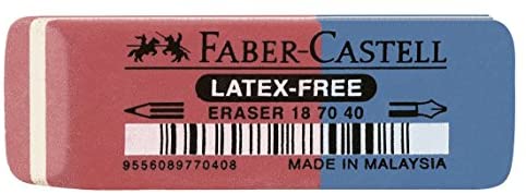 Faber-Castell 187040 – Radierer Latex-free, Tinte/Blei, 7070-40