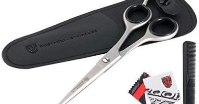 DREI SCHWERTER-Rostfreie professionelle Haarschere Friseurschere im Etui, NEU mit Kamm und Tuch