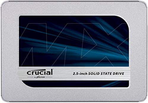 Crucial MX500 CT250MX500SSD1(Z) 250GB (3D NAND, SATA, 2,5 Zoll, Internes SSD)