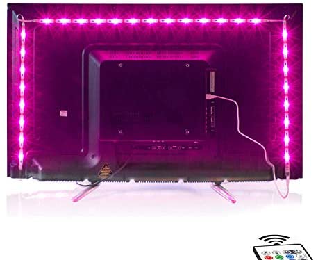 Led TV Hintergrundbeleuchtung,2M USB Led Beleuchtung Hintergrundbeleuchtung Fernseher USB für 40 bis 60 Zoll HDTV,TV-Bildschirm und PC-Monitor,Led Strip.MEHRWEG