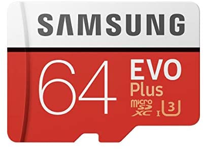 Samsung MB-MC64GA/EU EVO Plus 64 GB microSDXC UHS-I U3 Speicherkarte inkl. SD-Adapter Rot/Weiß