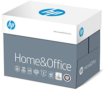 HP Kopierpapier CHP150 Home & Office, DIN-A4 80g, 2500 Blatt, Weiß – Allround Kopierpapier für Zuhause und Büro