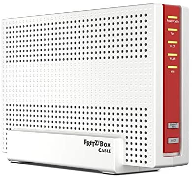 AVM Fritz!Box 6591 Cable WLAN AC + N Router (DOCSIS-3.1-Kabelmodem, Dual-WLAN Ac+N (MU-MIMO) mit 1.733 (5 GHz) + 800 Mbit/S (2, 4 GHz), VoIP-Telefonanlage)