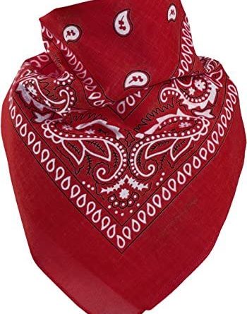 Harrys-Collection Unisex Bandana Bindetuch 100% Baumwolle (1 er 6 er oder 12 er Pack)