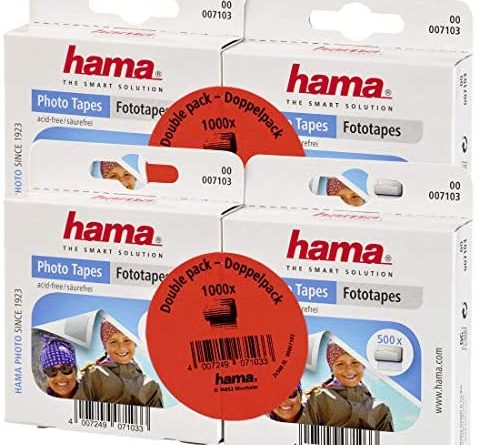 Hama Fototapes (2000 Stück, 2-seitig selbstklebend, Spenderbox, säurefrei, lösemittelfrei, geeignet für Alben) (Fototapes | 2.000 Stück)