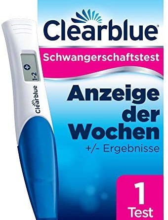 Clearblue Schwangerschaftsfrühtest mit Wochenbestimmung und eindeutigen digitalen Ergebnissen, 1 digitaler Test