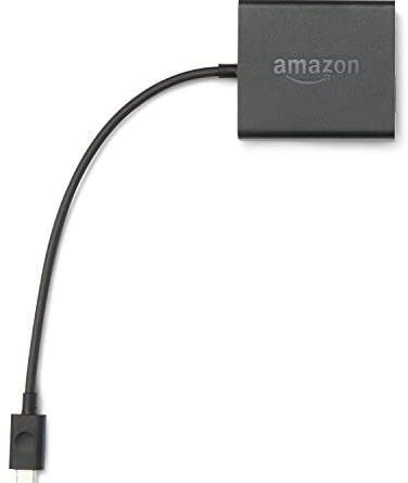 Amazon Ethernetadapter für Fire TV und Fire TV Stick mit Alexa-Sprachfernbedienung (2017 Modelle), Fire TV Stick Basic-Edition und Fire TV Stick 4K