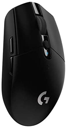 Logitech G305 Lightspeed Wireless Gaming Maus, Hero 12000 DPI Sensor, 6 Programmierbare Tasten, 250 Stunden Akkulaufzeit, Benutzerdefinierte Spielprofile, Leichtgewicht, PC/Mac – Schwarz