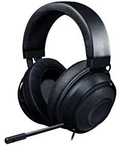 Razer Kraken – Gaming Headset (Kabelgebundene Headphones für PC, PS4, Xbox One & Switch, 50mm Treiber, 3,5mm Audio-Klinkenstecker mit In-Line Fernbedienung) schwarz