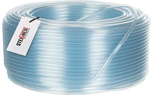 STEIGNER Benzinschlauch Wasserschlauch PVC Schlauch Transparent, Durchmesser: 3-5 mm, Länge: 1 m, SBS-01-1