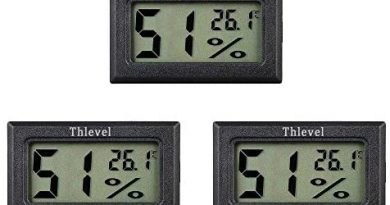 Thlevel 3x Mini LCD Digital Thermometer Temperatur Luftfeuchtigkeit Tester Hygrometer für Kühlschrank Aquarium -50°C~+70°C (3 PCS A)