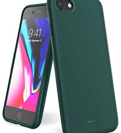 UNBREAKcable Kompatibel mit iPhone SE 2020 Hülle, iPhone 8/7 Hülle – [Fallschutz, rutschfest] Weiche, mattierte TPU Ultra-dünne Stylische Handyhülle, Case, Cover für 4,7 Zoll – Matt Grün