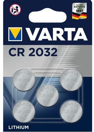 VARTA CR2032 Lithium Knopfzellen 3V Batterie in Original Blisterverpackung, 5er Pack