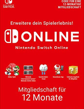 Nintendo Switch Online Mitgliedschaft – 12 Monate | Switch Download Code