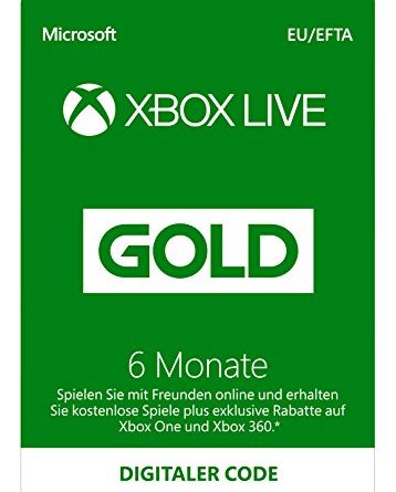 Xbox Live Gold Mitgliedschaft | 6 Monate | Xbox Live Download Code