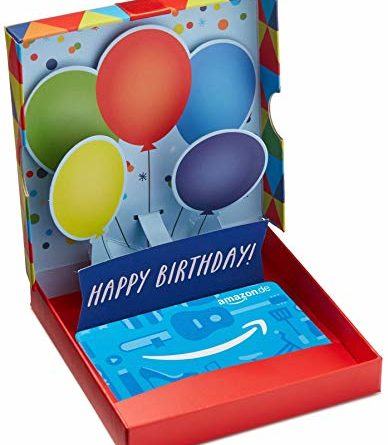 Amazon.de Geschenkkarte in Geschenkbox (Geburtstagsüberraschung)