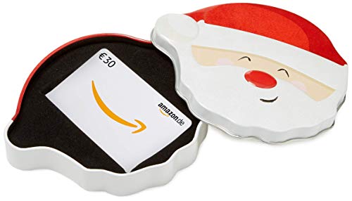 Amazon.de Geschenkkarte in Geschenkbox (Lächelnder Weihnachtsmann)