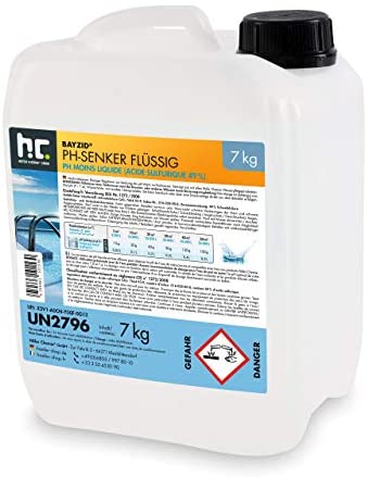 Höfer Chemie 2 x 7 kg pH Senker Minus flüssig ORIGINAL für einen optimalen pH-Wert und eine Gute Wasserqualität