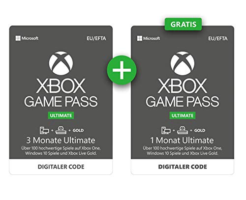 Xbox Game Pass  3 Monate Ultimate + 1 Monat GRATIS | Xbox One/Windows 10 PC – Download Code