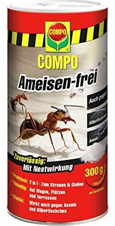 COMPO Ameisen-frei, Staubfreies Ködergranulat mit Nestwirkung, 300 g